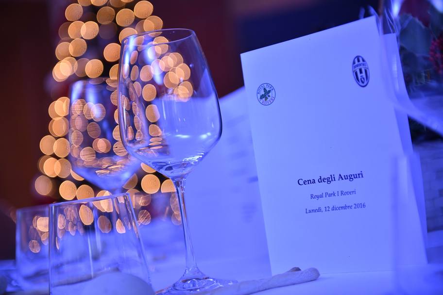 Il pregiato menù della cena di auguri della Juventus LAPRESSE
